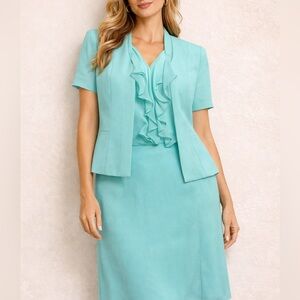Danny & Nicole 2-Piece Skirt & Blouse Set – Size 12